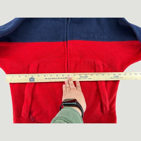 Polo Sport Ralph Lauren Fleece Jacket Red Blue Full Zip Men’s Large - Picture 6 of 7